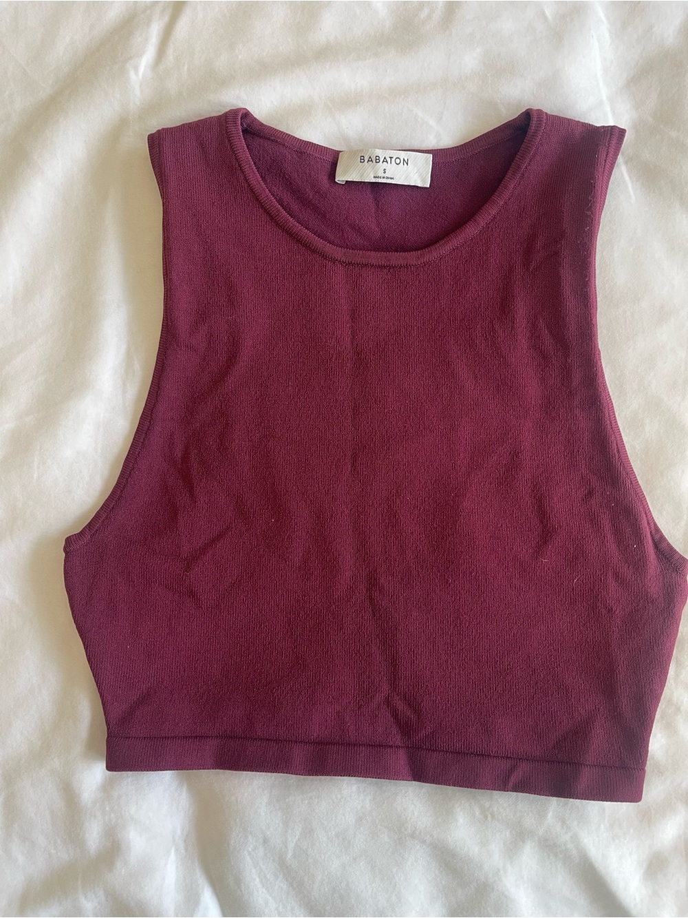 Aritzia Babaton Sculpt Knit Racer Crop Tank - Picture 2 of 7